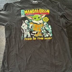 Star Wars Mandalorian Black T-Shirt